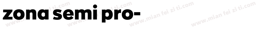 zona semi pro字体转换